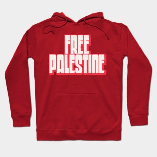 Free Palestine // Retro Style Design Hoodie